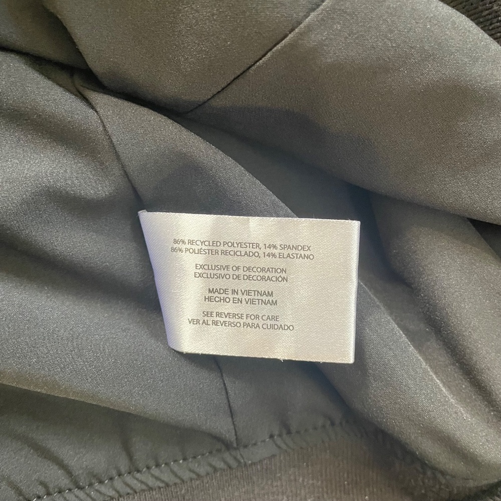 Banana Republic Black Bomber Jacket XL Men Zip Front Lightweight Stretch Travel - Picture 7 of 7